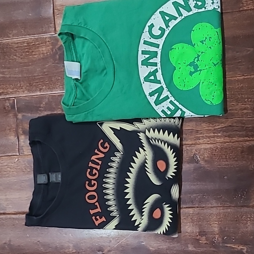 Flogging Molly & Shenanigans t-shirts
